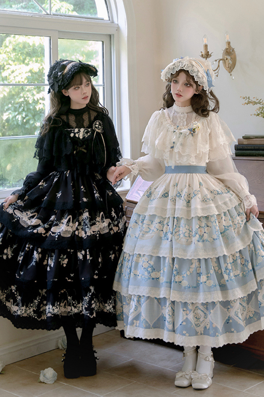Pastoral Print Lolita Set
