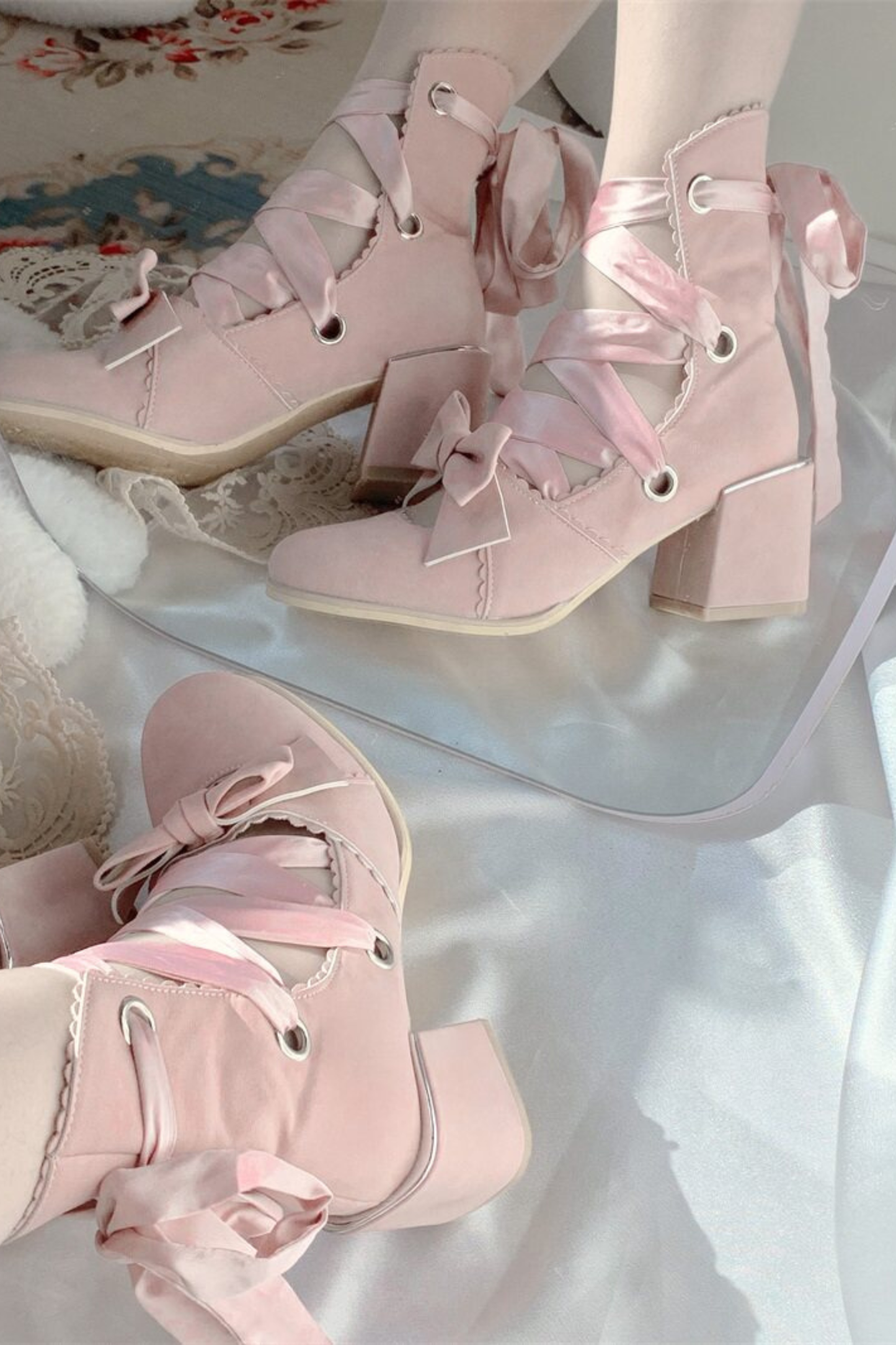 Lace-up Retro Lolita Shoes