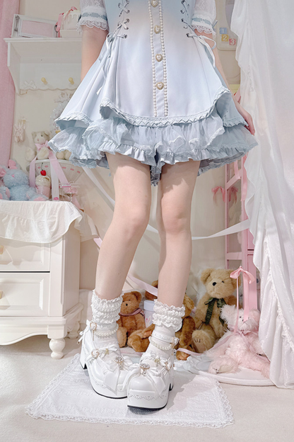Sweet Girly Lace-up Shoes