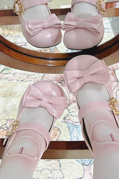 Glossy Ribbon Lolita Shoes