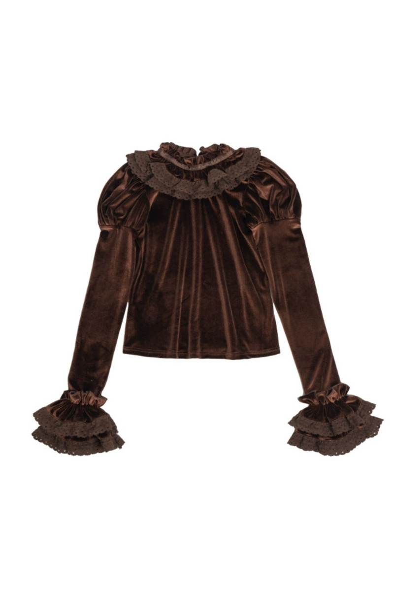 Sweetheart Lolita Suspender Skirt + Ruffle Neck Blouse + Petticoat