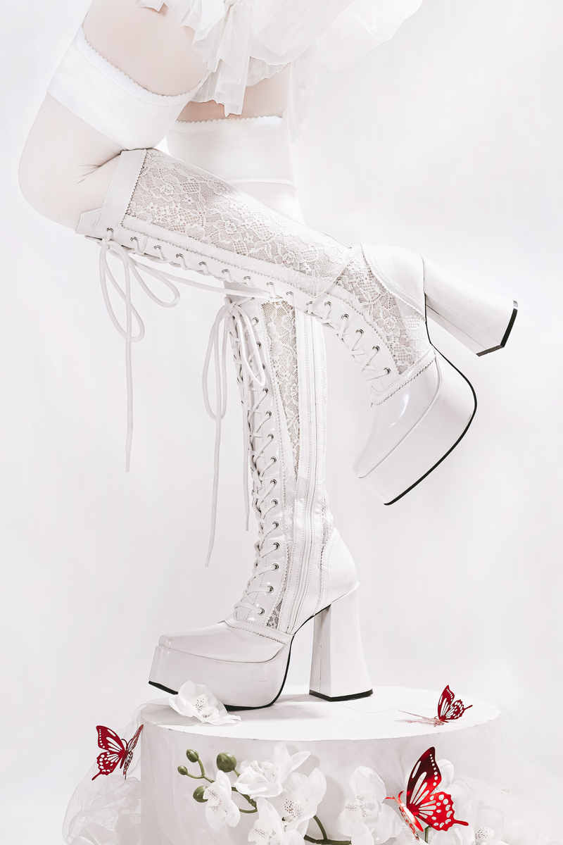 Demon Hunter Night Lace-up Boots
