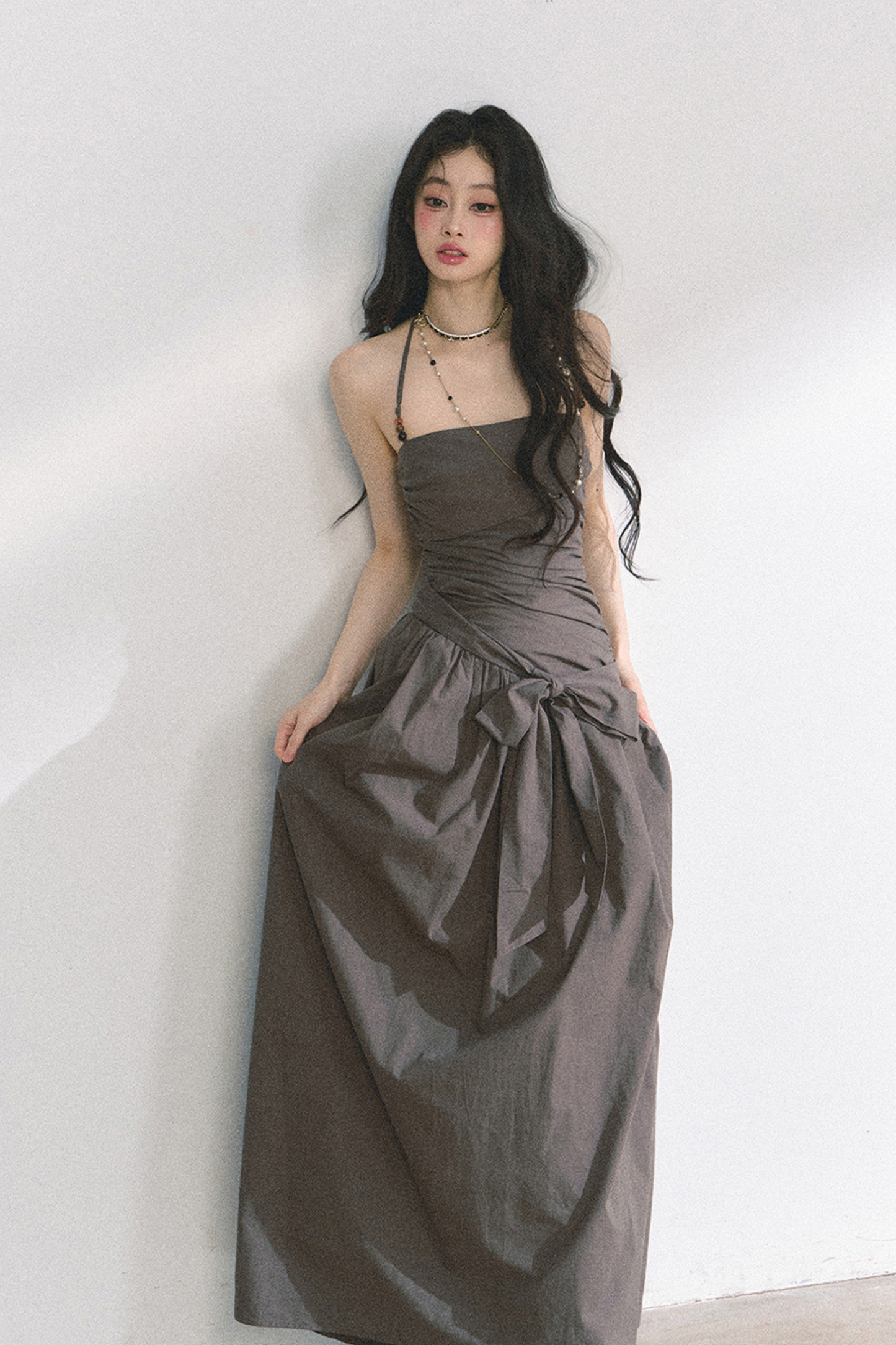 Halter Neck Long Dress