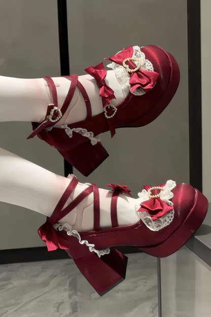 Ribbon Lolita Heels