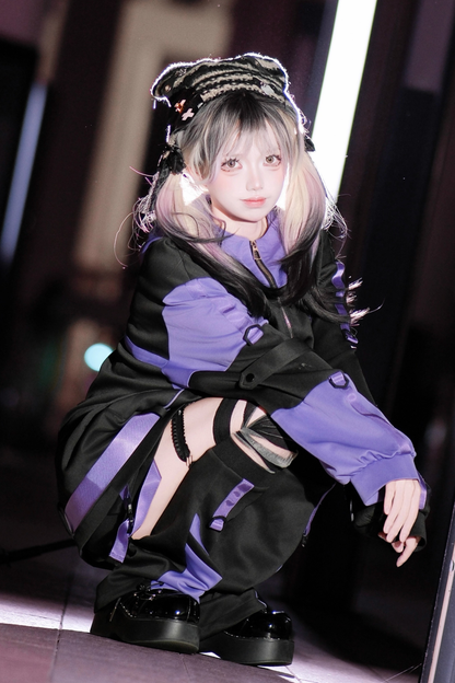 Cyber Subculture Jersey Jacket + Shorts + Leg Covers