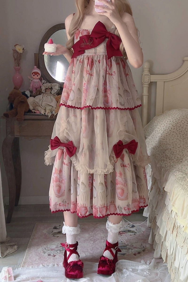 Strawberry Box Lolita Camisole Dress