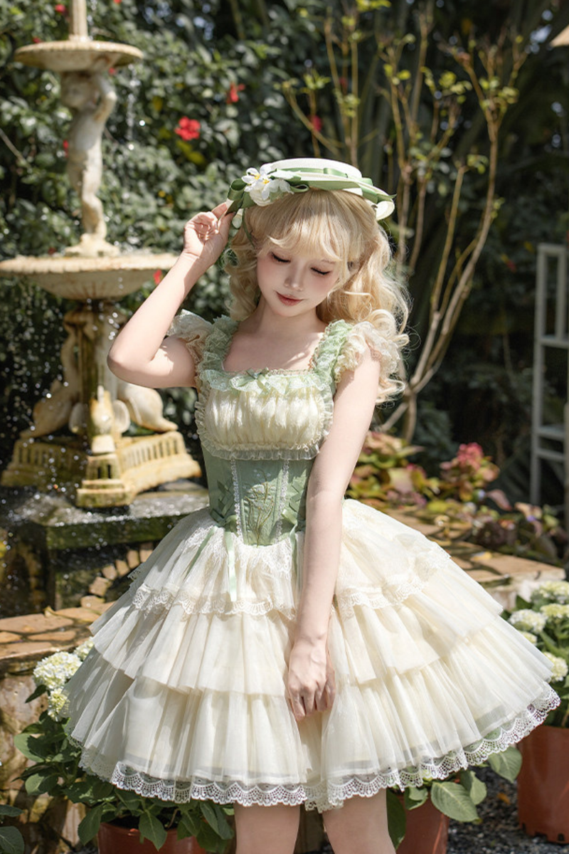 Flying Jupiter Lolita Jumper Skirt + Cardigan + Hat