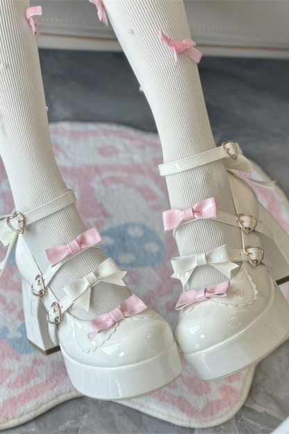 Biscuit Lolita Ribbon Shoes