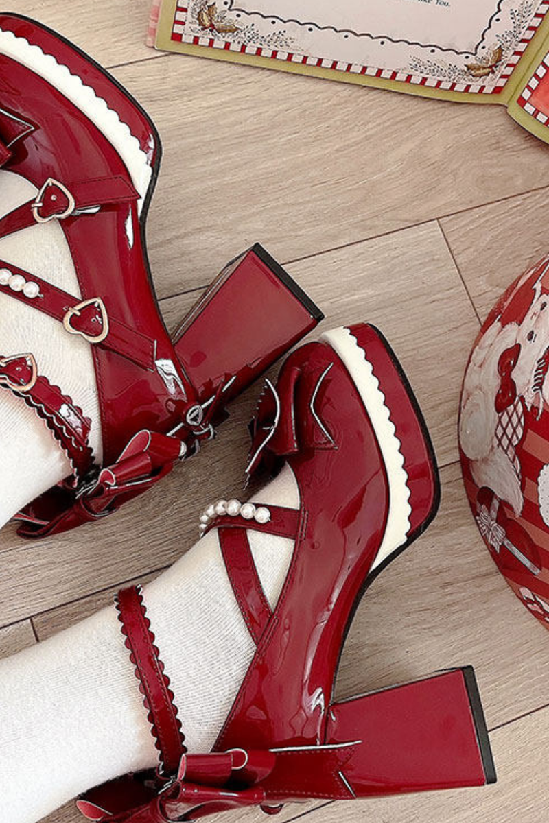 Sweet Ribbon Lolita Heels