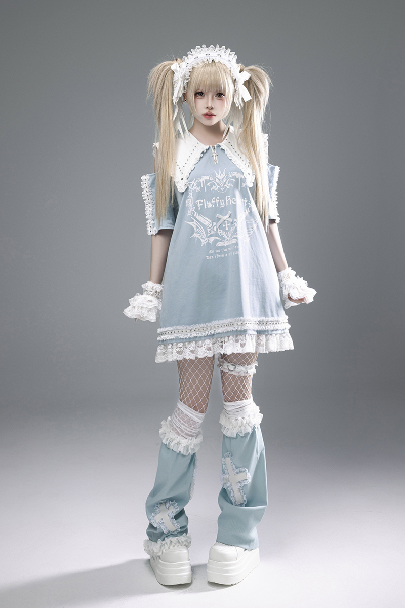 Witch Apprentice Subculture T-shirt Dress + Suspender Apron