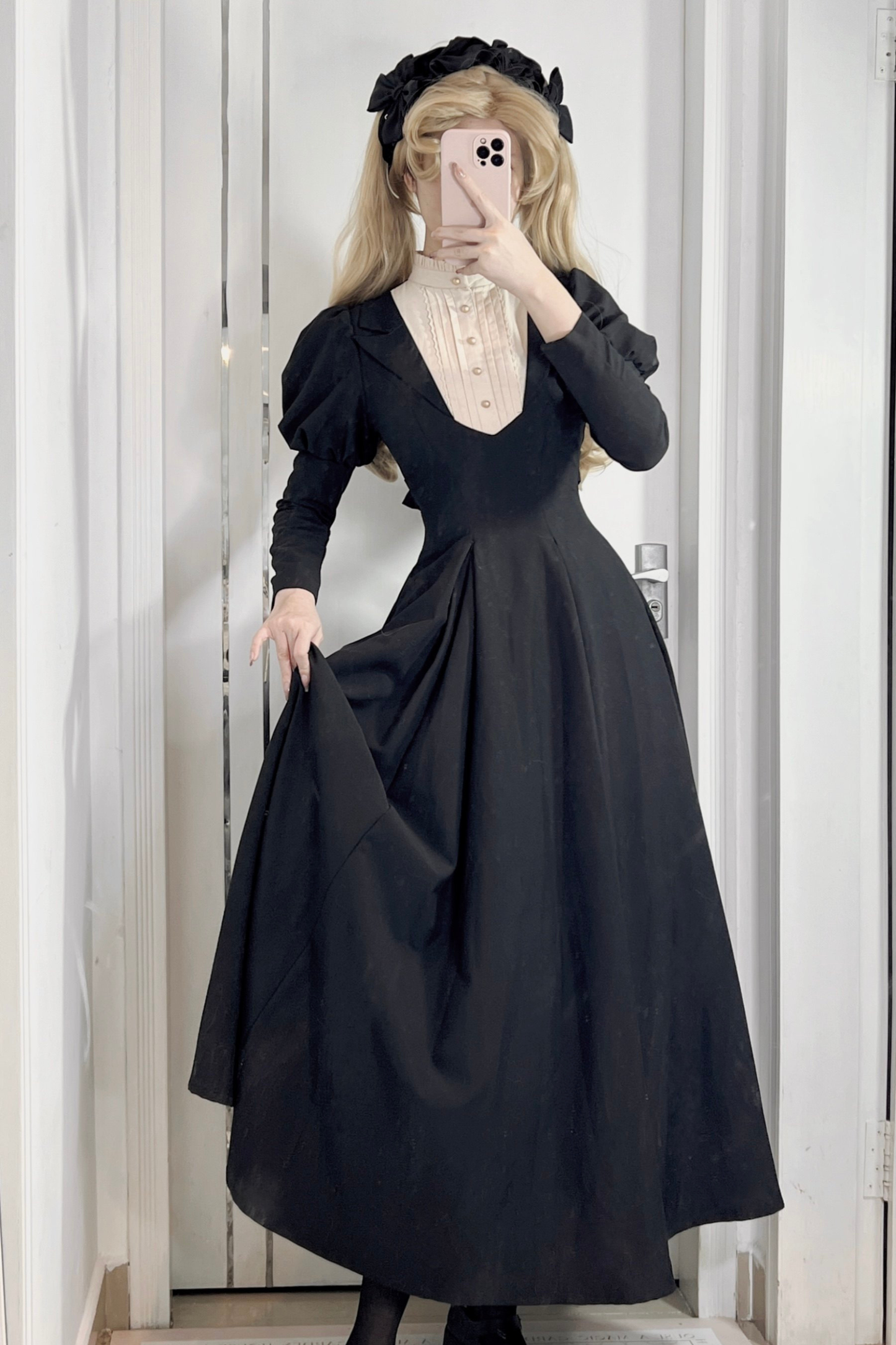 Gothic Flared Long Lolita Dress