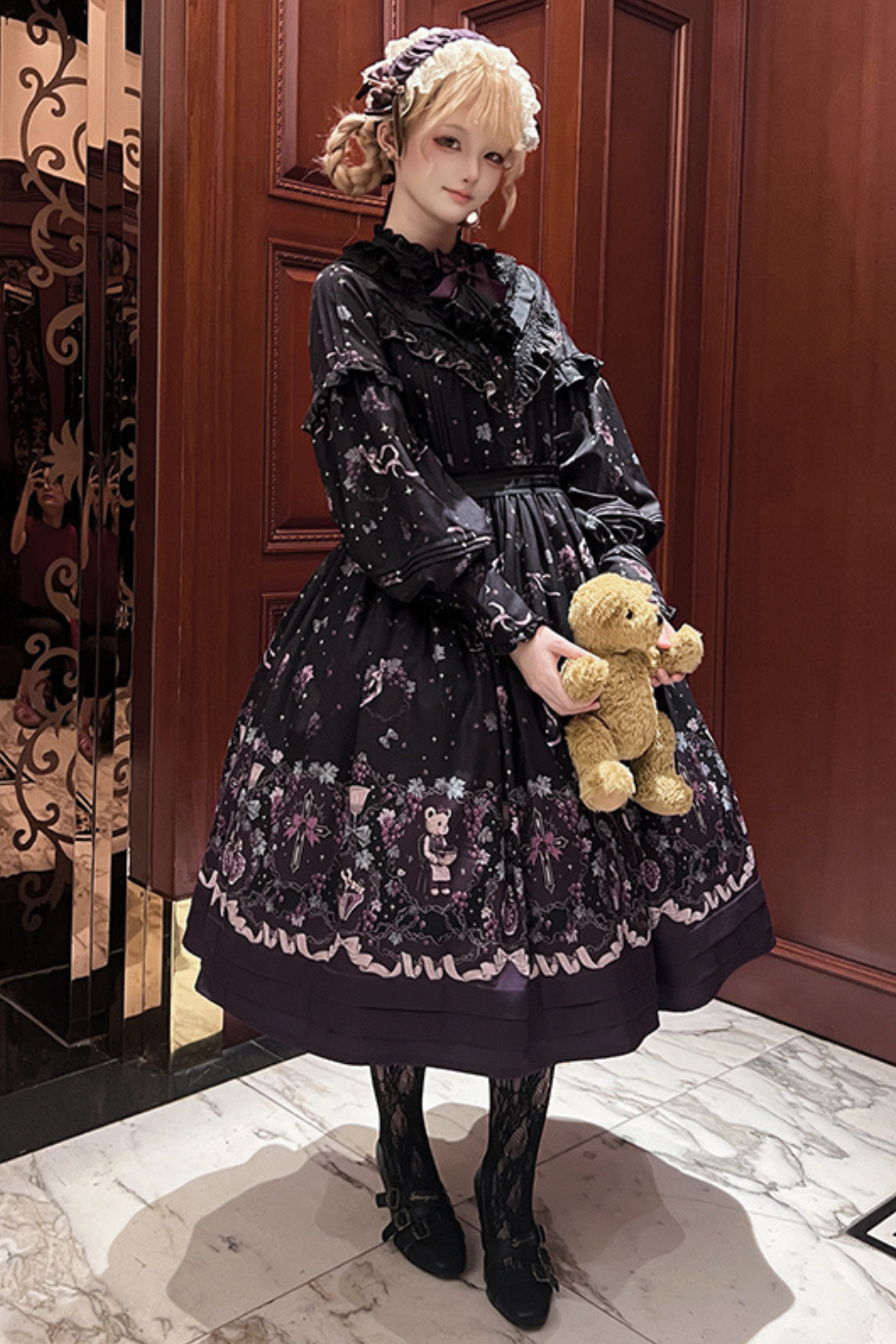 Winery Retro Bear Lolita Dress