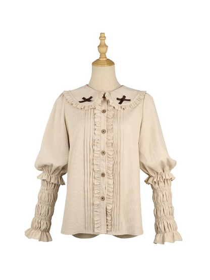 Cat Detective Skirt + Ruffle Blouse + Belt + Ear Hat + Shawl