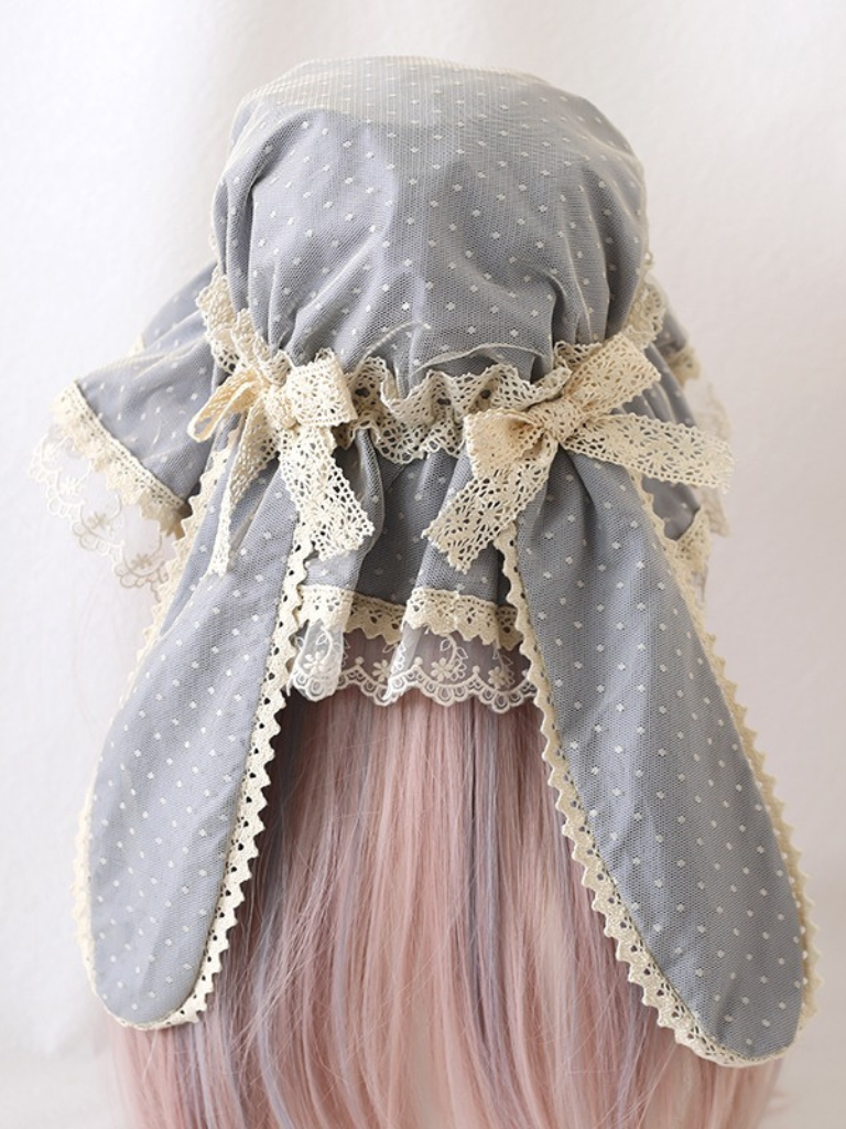 Retro Lolita Bunny Lace Hat