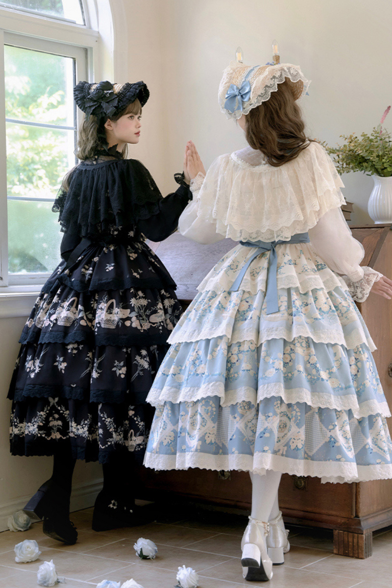 Pastoral Print Lolita Set