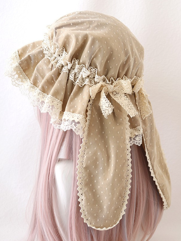 Retro Lolita Bunny Lace Hat