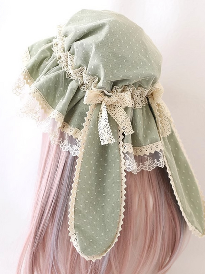 Retro Lolita Bunny Lace Hat