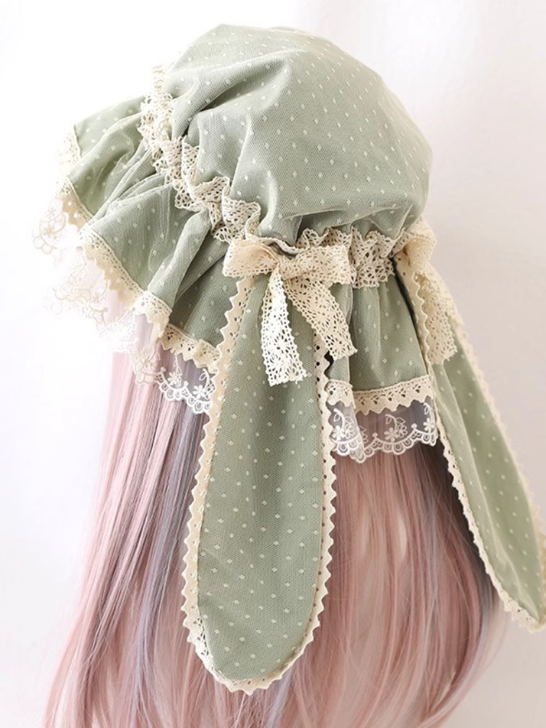 Retro Lolita Bunny Lace Hat
