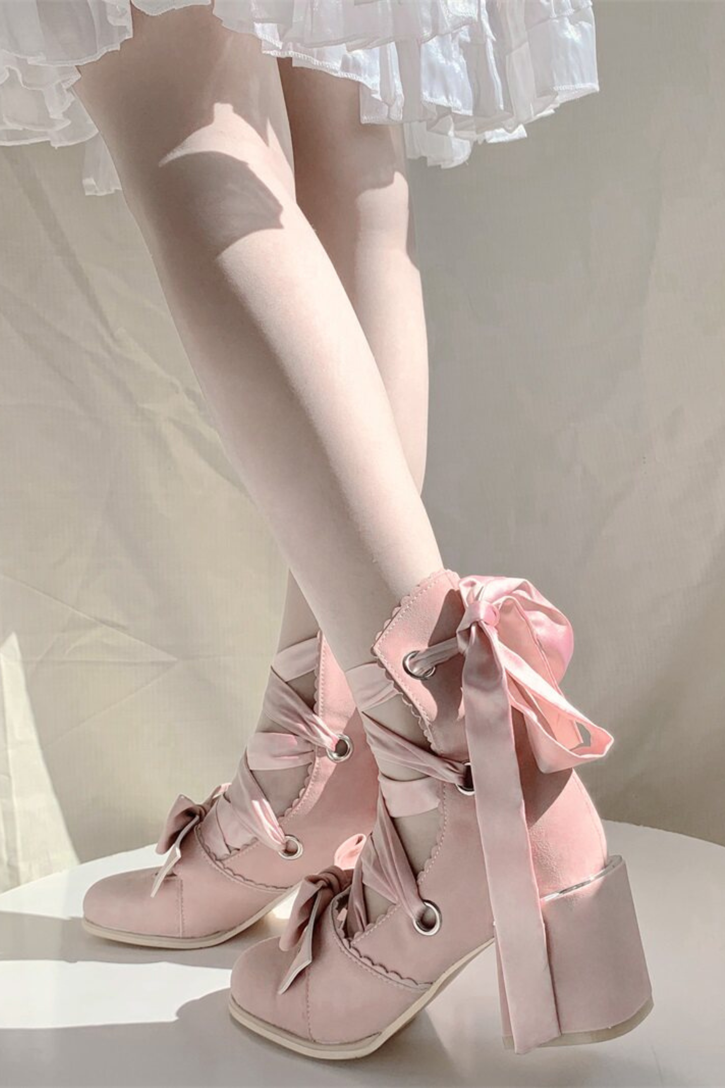 Lace-up Retro Lolita Shoes