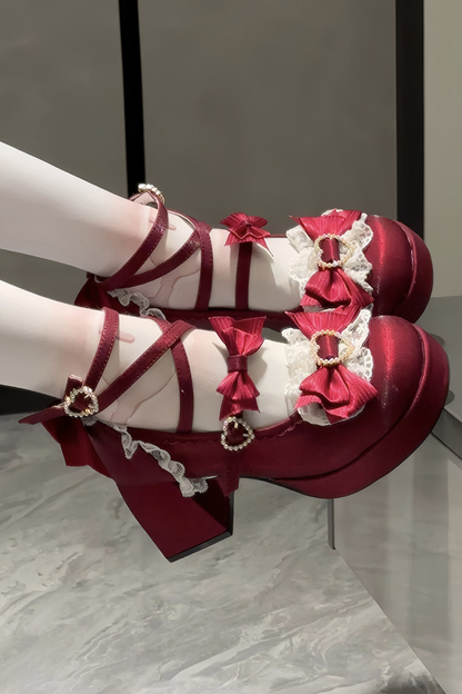 Ribbon Lolita Heels