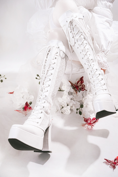 Demon Hunter Night Lace-up Boots
