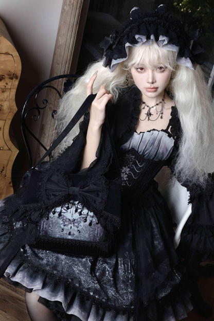 Gothic Lolita Jumper Skirt + Jacket + Skirt + Shirt + Corset + Accessories