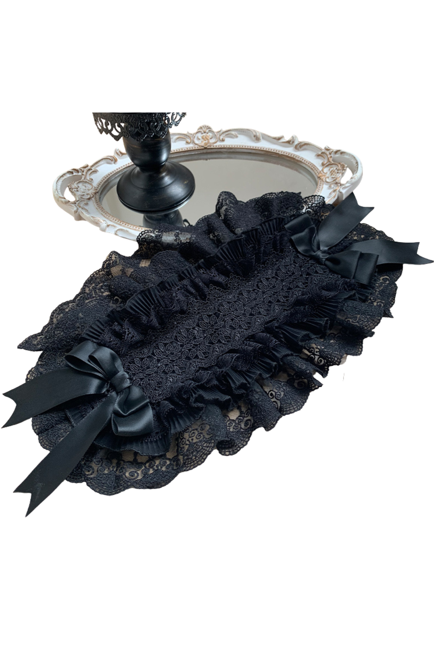 Mermaid Dress + Lace-up Short Dress + Cloak + Collar + Ribbon Brooch