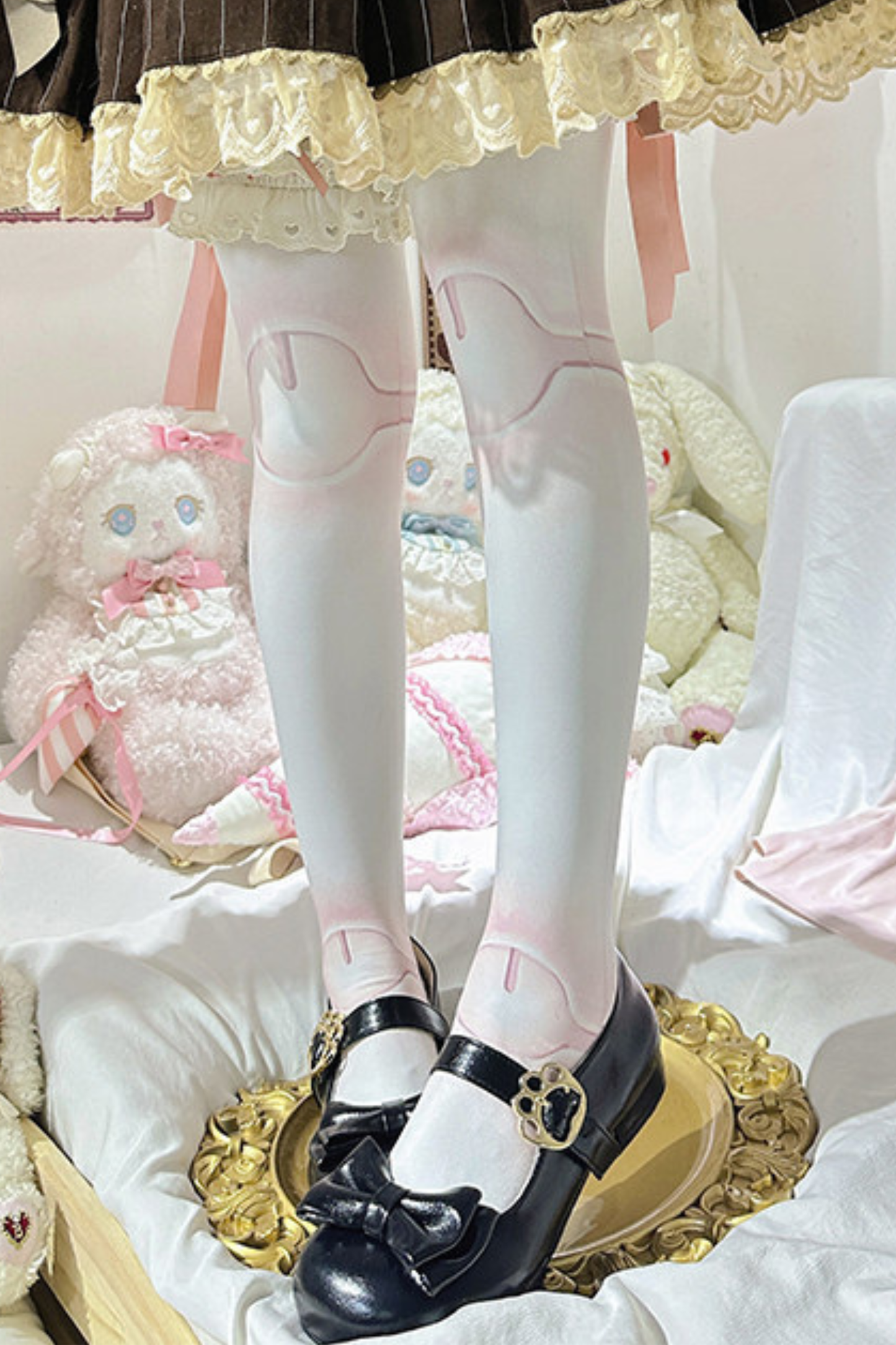 Glossy Ribbon Lolita Shoes