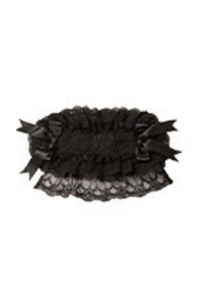 Gothic Doll Multi-tiered Dress + Belt + Fake Collar + Hairband