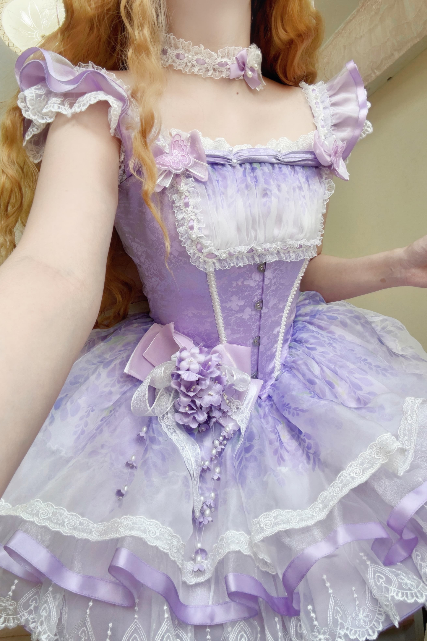 [pre-order] Ballet Style Dress + Hat + Headband + Ribbon Tail