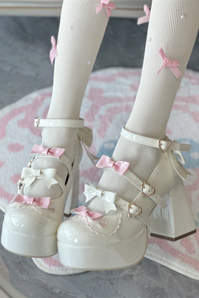 Biscuit Lolita Ribbon Shoes