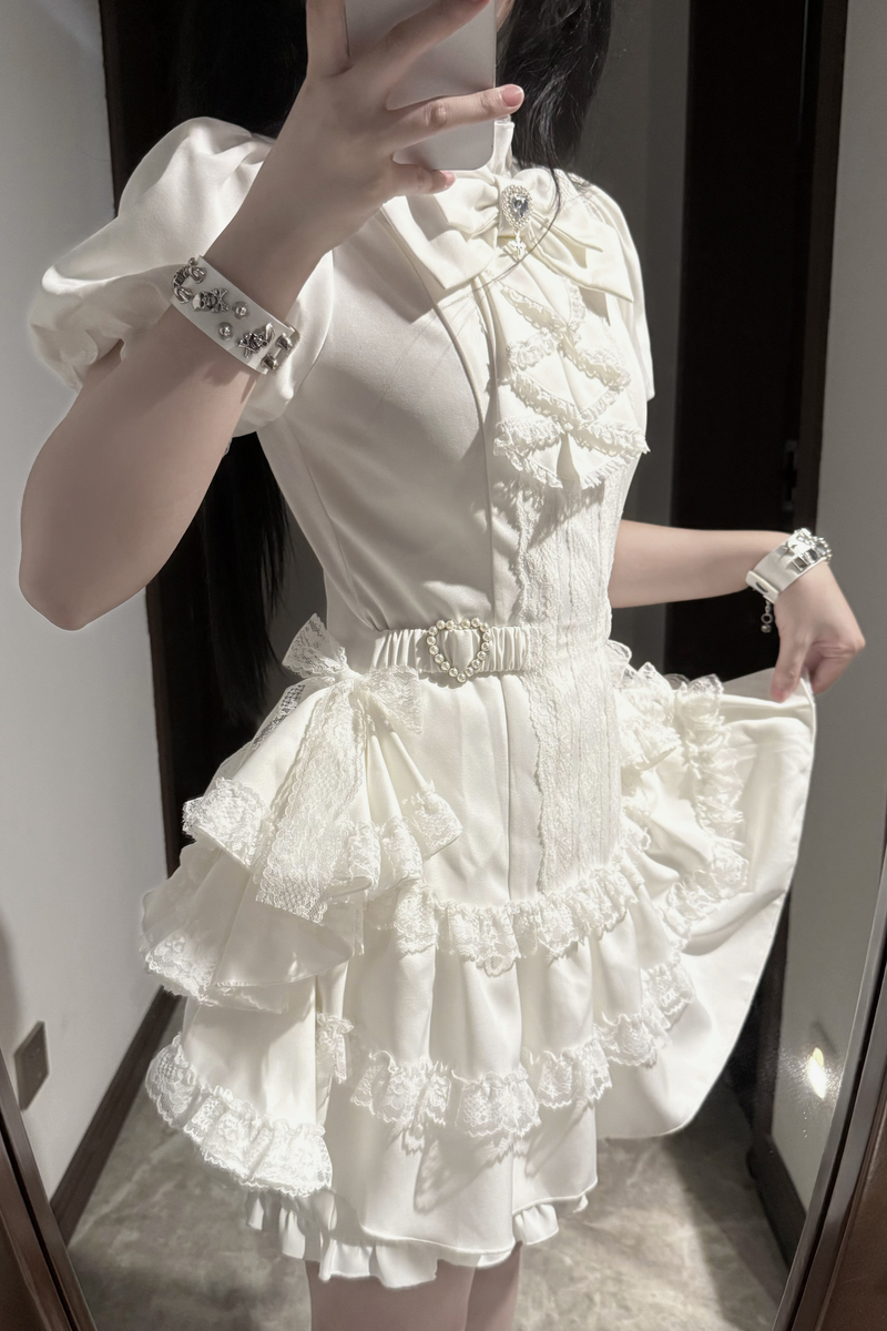 Puff Sleeve Gothic Style Top + Pants