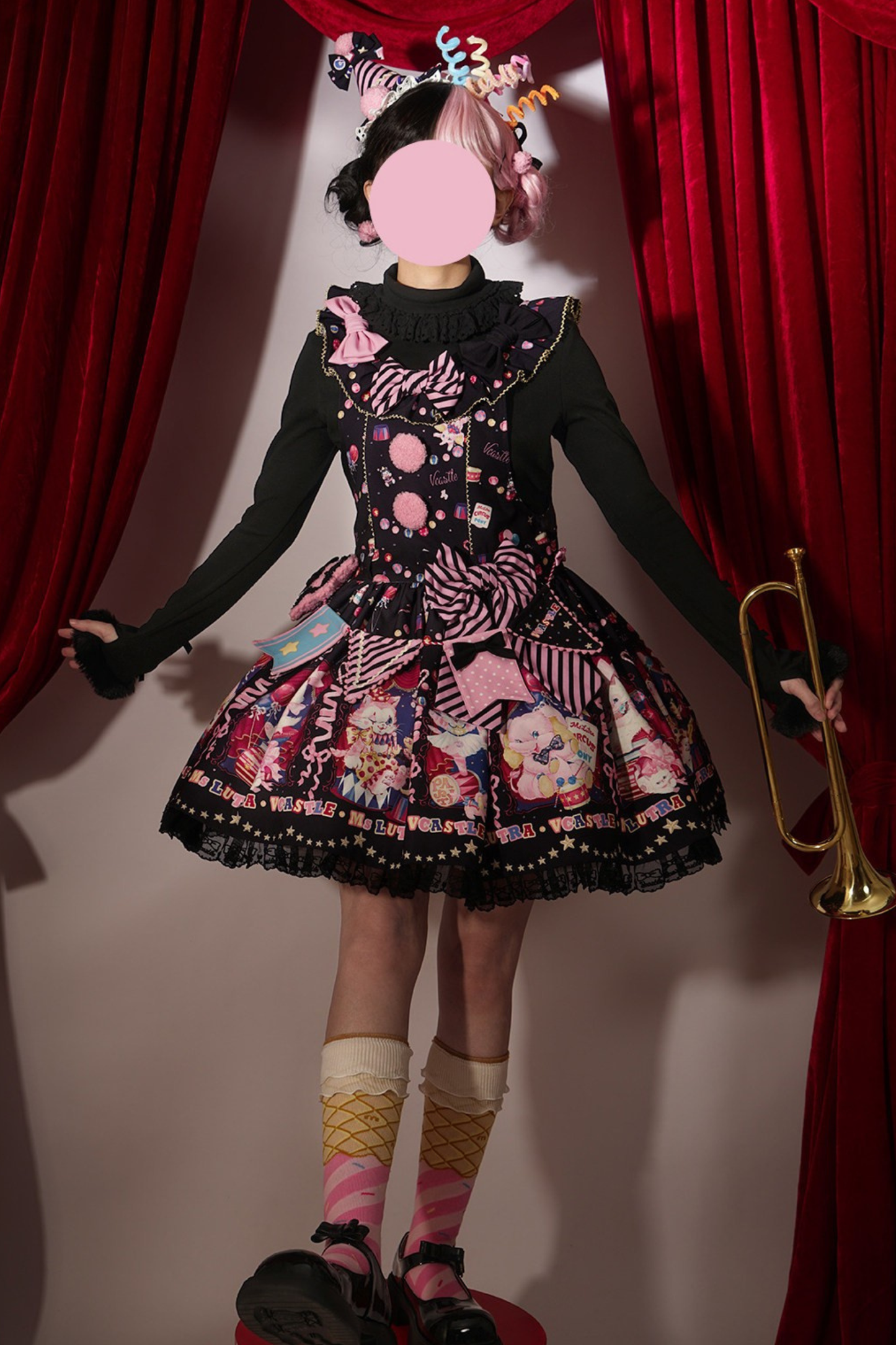 Circus Suspender Lolita Dress + Skirt
