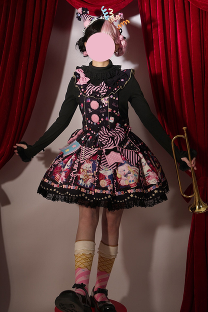 Circus Suspender Lolita Dress + Skirt