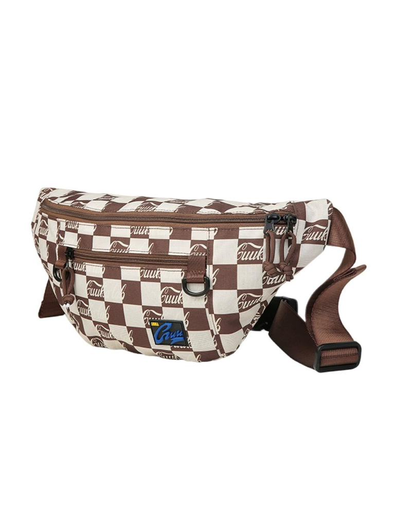 Block Plaid Crossbody Bag