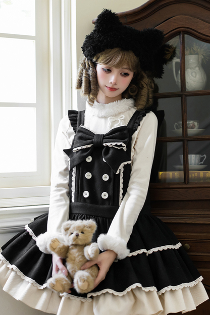 Doll Lolita Dress + Top + Animal Leg Loops + Animal Headband