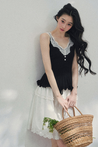 French Lace Jacket + Camisole