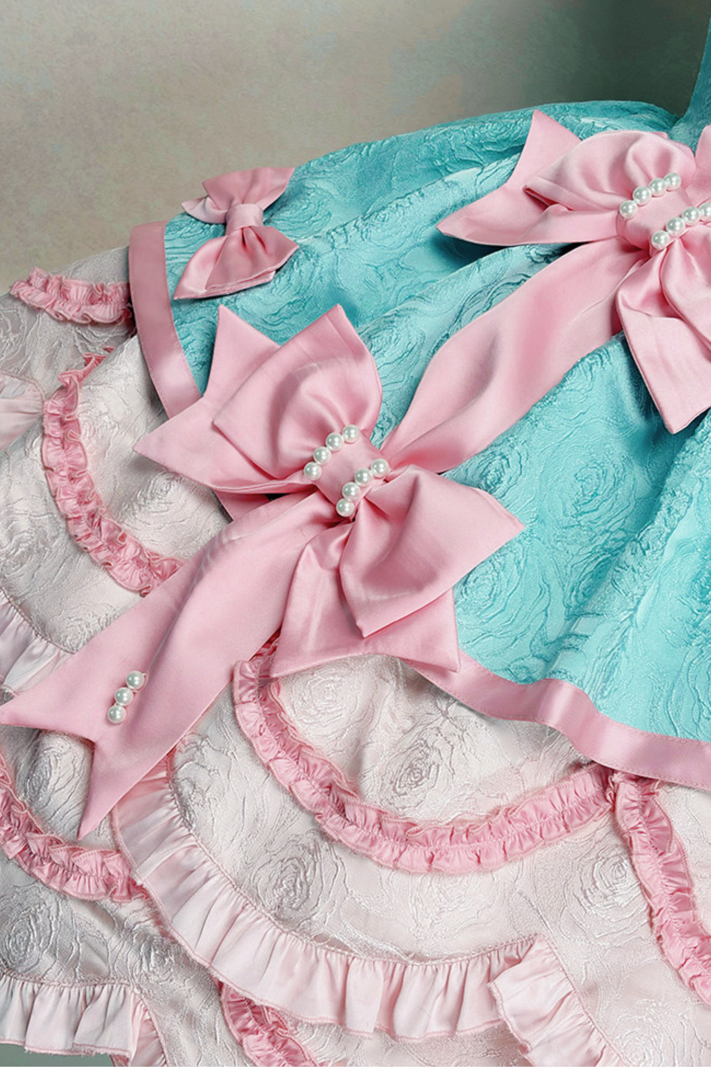 [pre-order Deadline: April 3] Sweet Ruffled Lolita Princess Ribbon Dress