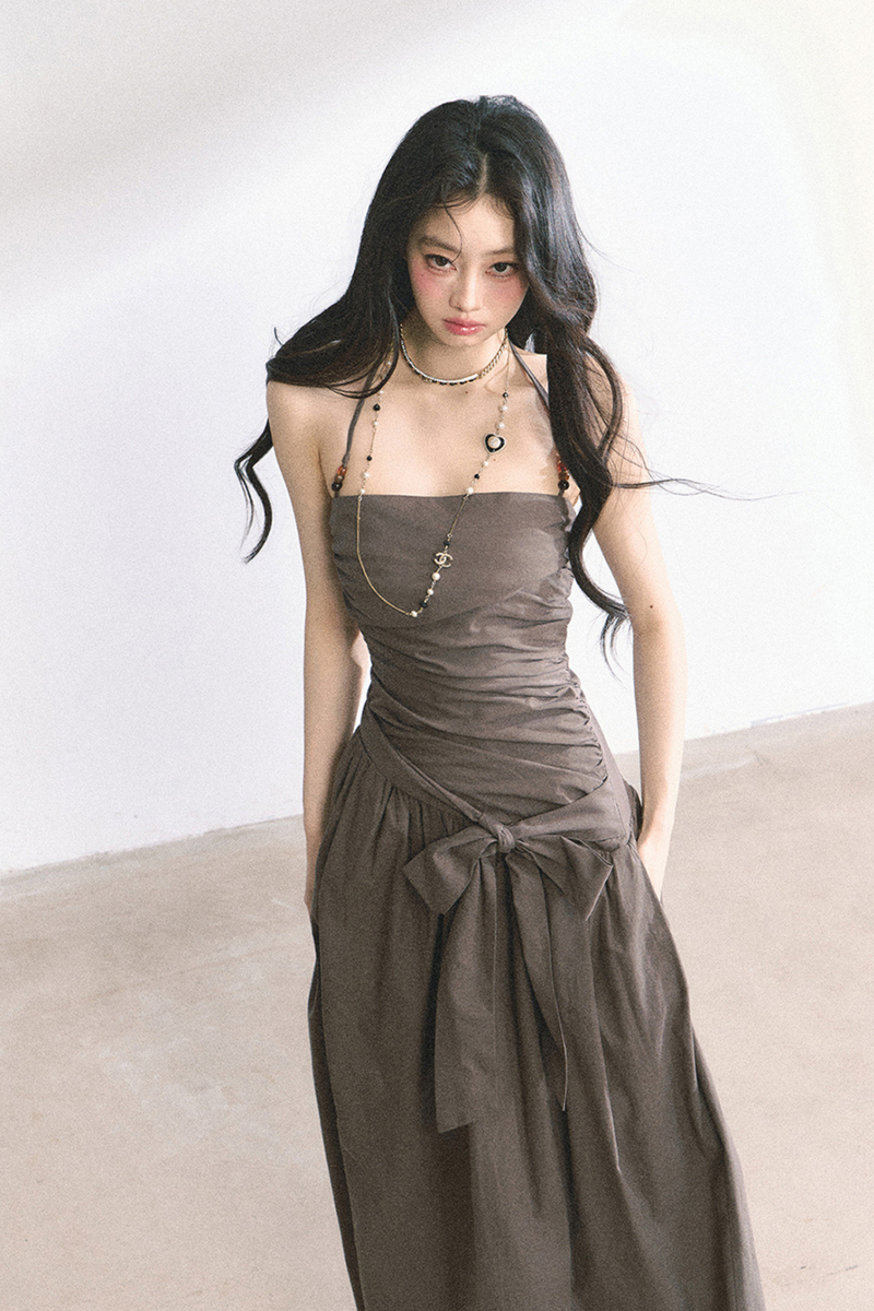 Halter Neck Long Dress