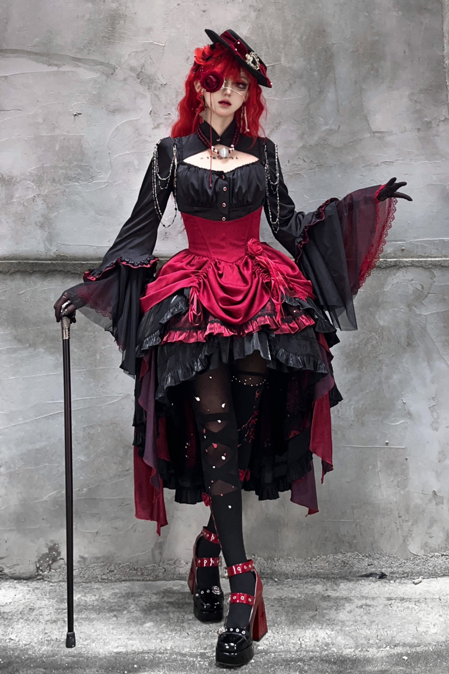 Dark Flower Gothic Lolita Set