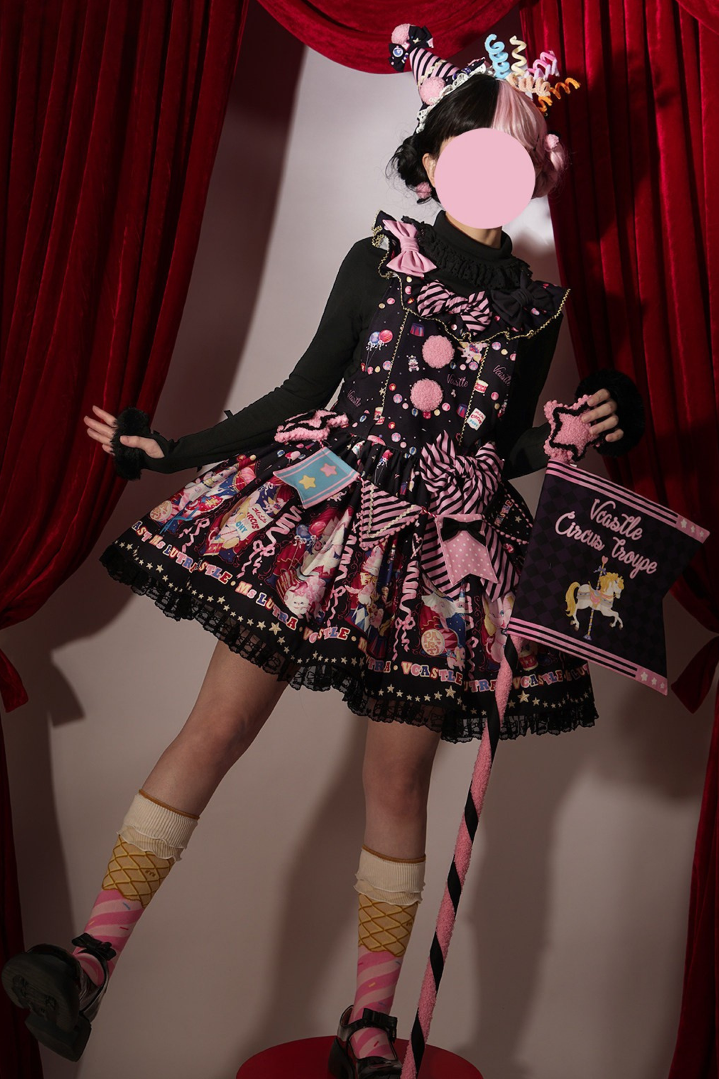 Circus Suspender Lolita Dress + Skirt