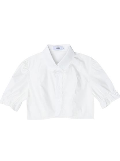 Puff Sleeve Shirt + Neck Band Bustier