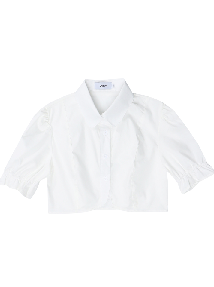 Puff Sleeve Shirt + Neck Band Bustier