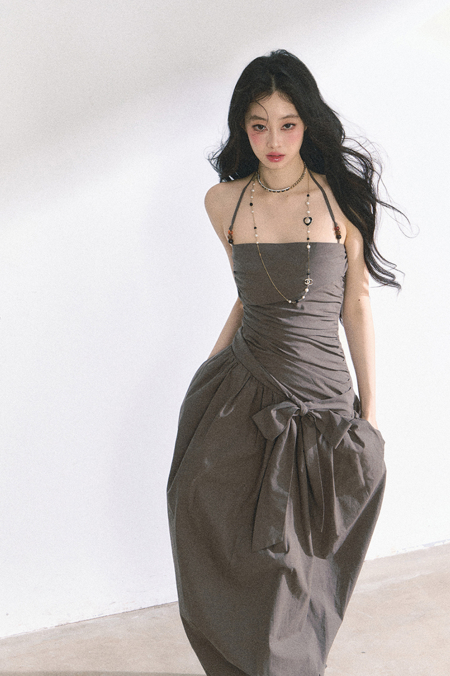 Halter Neck Long Dress
