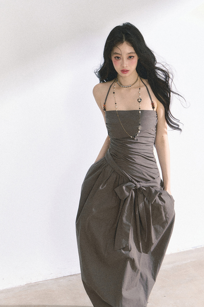 Halter Neck Long Dress