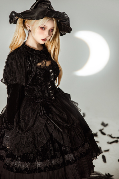 Gothic Doll Lolita Dress + Short Jacket