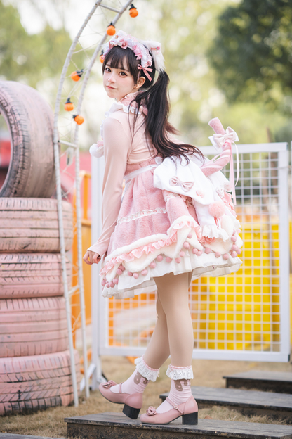 Sweet Girly Cat Lolita Set