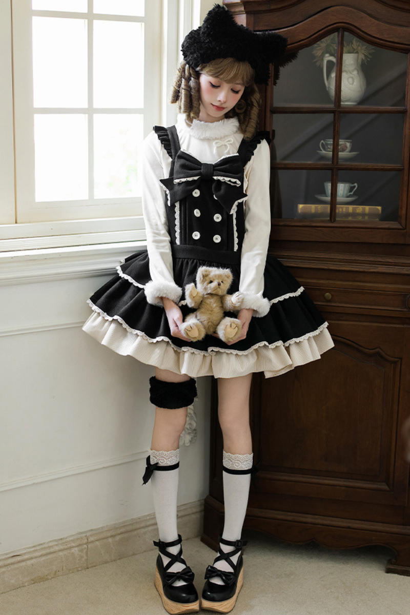 Doll Lolita Dress + Top + Animal Leg Loops + Animal Headband