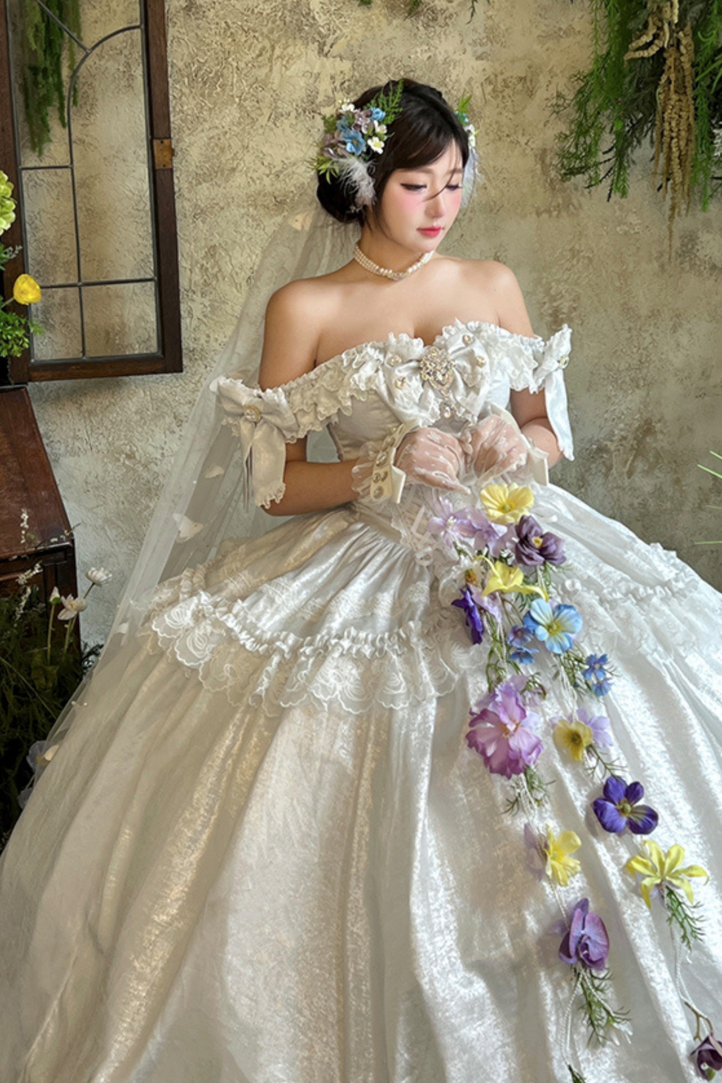 Off-shoulder Sweet Clara Lolita Dress