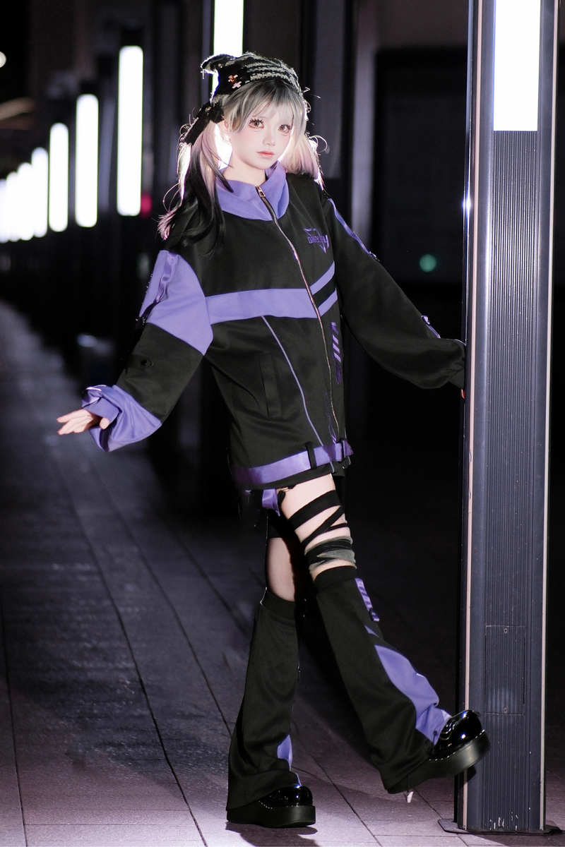 Cyber Subculture Jersey Jacket + Shorts + Leg Covers